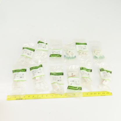Ortronics OR-S21RJ25 1 Port Module Jack 110 180 Fog White Lot Of 12