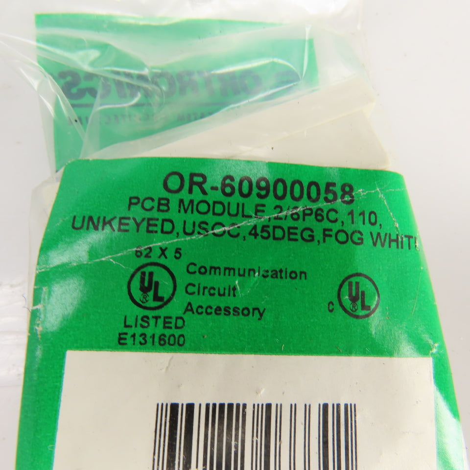 Ortronics OR-60900058 2 Port PCB Module 2/6P6C 110 Unkeyed USOC Lot Of 7