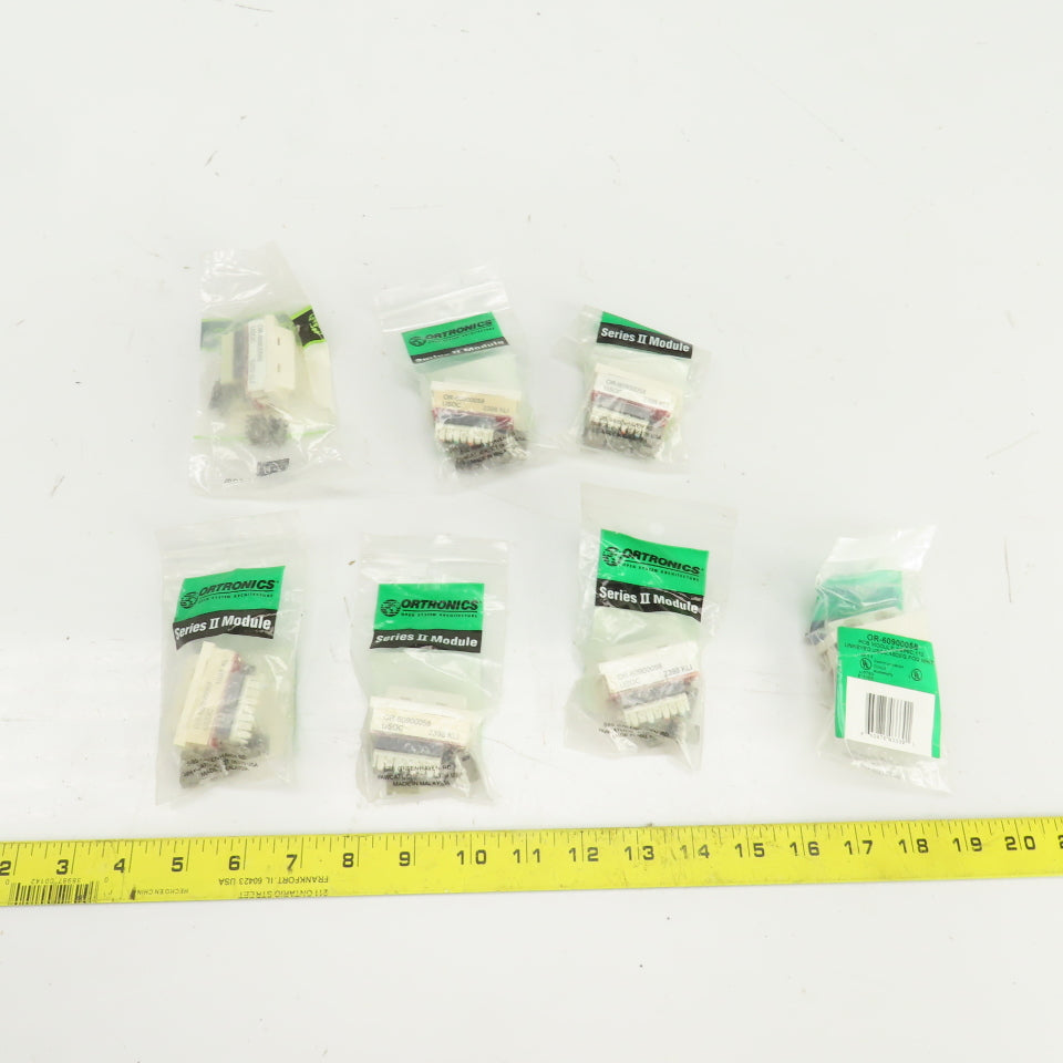 Ortronics OR-60900058 2 Port PCB Module 2/6P6C 110 Unkeyed USOC Lot Of 7