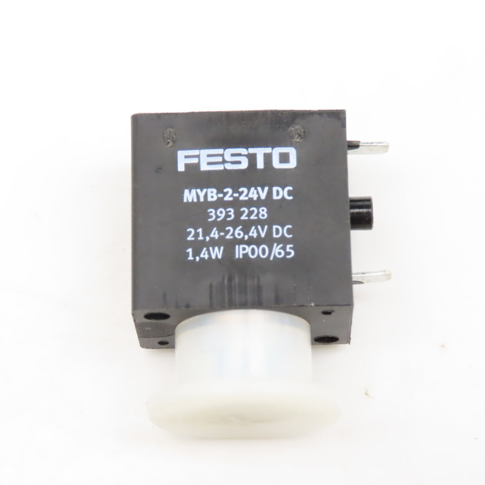 Festo MYB-2-24V DC 393228 Solenoid Coil 21.4-26.4VDC