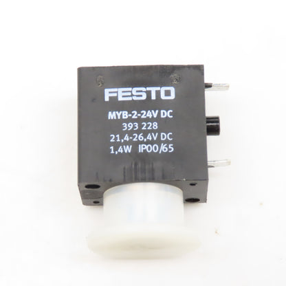 Festo MYB-2-24V DC 393228 Solenoid Coil 21.4-26.4VDC