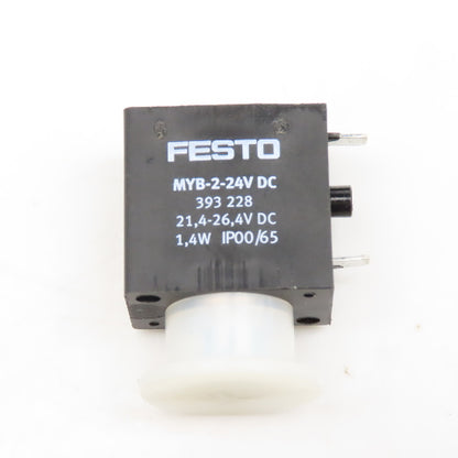 Festo MYB-2-24V DC 393228 Solenoid Coil 21.4-26.4VDC