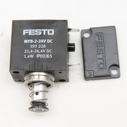 Festo MYB-2-24V DC 393228 Solenoid Coil 21.4-26.4VDC