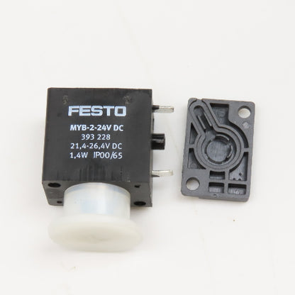 Festo MYB-2-24V DC 393228 Solenoid Coil 21.4-26.4VDC