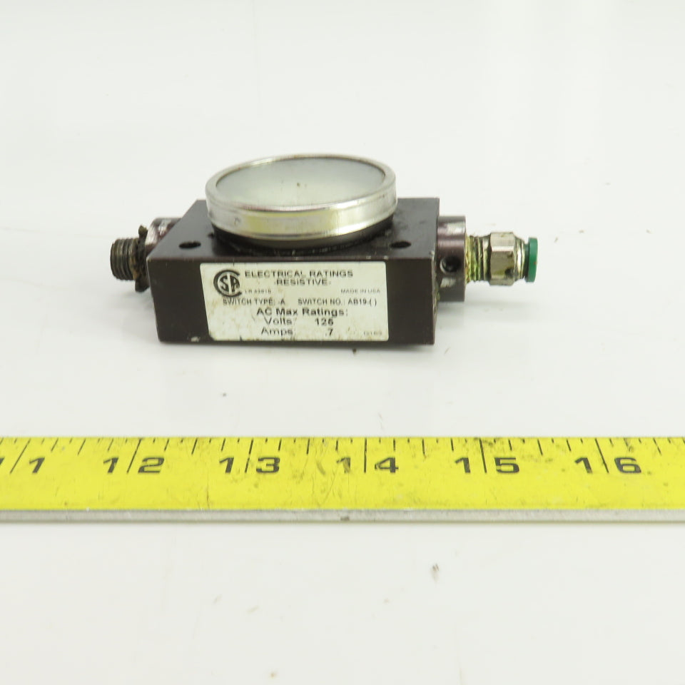 Orange Research 1201PGS-1A-.0L-A Differential Pressure Switch 3000PSI 1/4" NPT