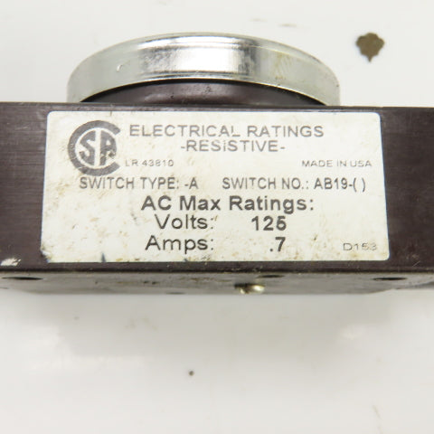 Orange Research 1201PGS-1A-.0L-A Differential Pressure Switch 3000PSI 1/4" NPT