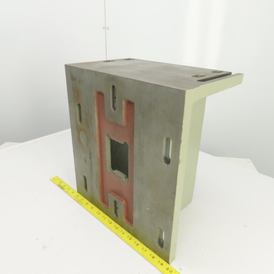 Steel Machined Right Angle Plate 9-1/8" H x 15-3/4" L x 14-3/8" W 7/8" Thick