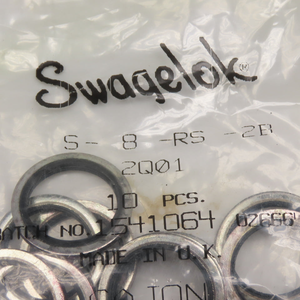 Swagelok S-8-RS-2B Carbon Steel Buna Gasket For 1/2" ISO Parallel Thread Lot/10