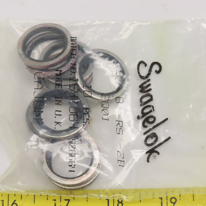 Swagelok S-8-RS-2B Carbon Steel Buna Gasket For 1/2" ISO Parallel Thread Lot/10