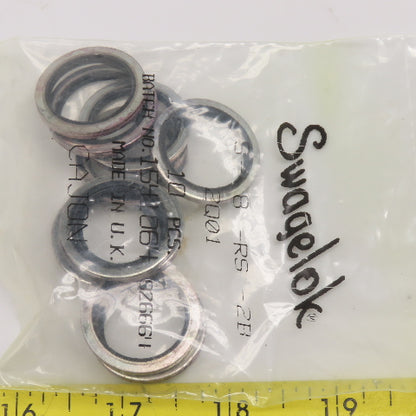 Swagelok S-8-RS-2B Carbon Steel Buna Gasket For 1/2" ISO Parallel Thread Lot/10