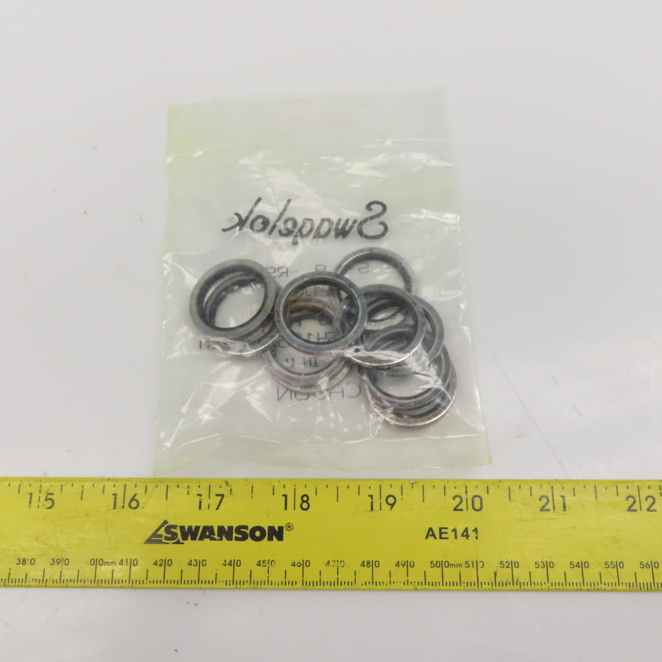 Swagelok S-8-RS-2B Carbon Steel Buna Gasket For 1/2" ISO Parallel Thread Lot/10