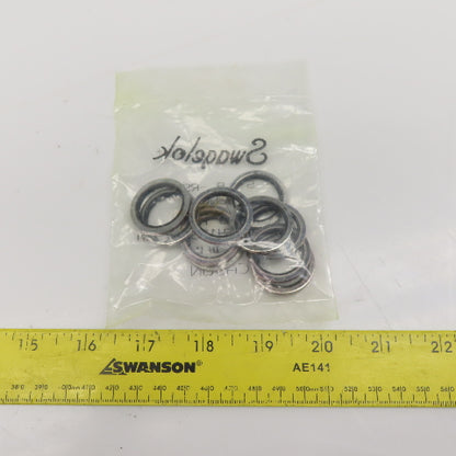 Swagelok S-8-RS-2B Carbon Steel Buna Gasket For 1/2" ISO Parallel Thread Lot/10