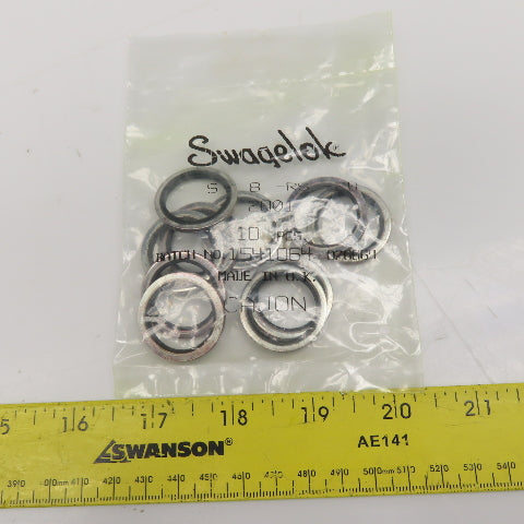 Swagelok S-8-RS-2B Carbon Steel Buna Gasket For 1/2" ISO Parallel Thread Lot/10