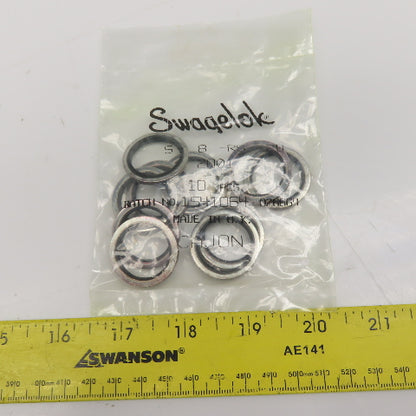 Swagelok S-8-RS-2B Carbon Steel Buna Gasket For 1/2" ISO Parallel Thread Lot/10