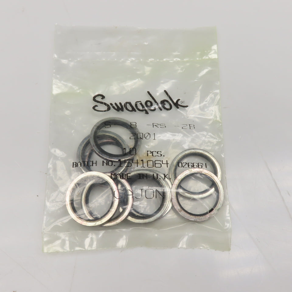 Swagelok S-8-RS-2B Carbon Steel Buna Gasket For 1/2" ISO Parallel Thread Lot/10