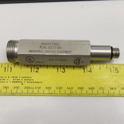 Graco 557746 Proximity Switch 5 Pin Male MDP Feeder NOS
