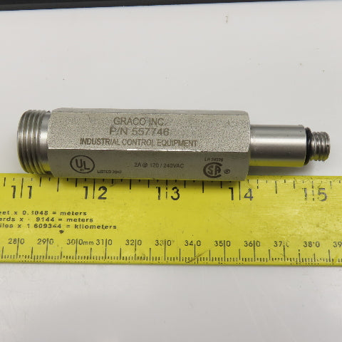 Graco 557746 Proximity Switch 5 Pin Male MDP Feeder NOS