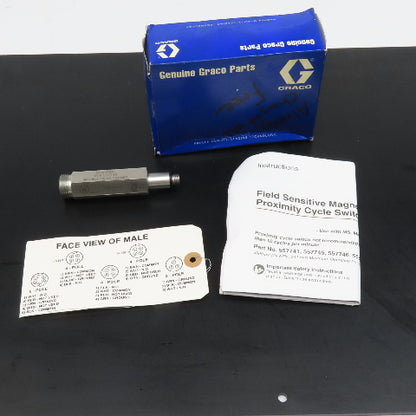 Graco 557746 Proximity Switch 5 Pin Male MDP Feeder NOS