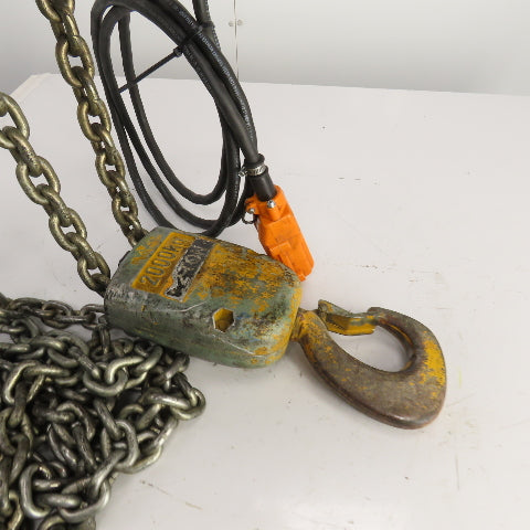 Demag PK10N 2000LBS 1 Ton Electric Chain Hoist 15' Lift 12.5FPM 230/460V 3PH