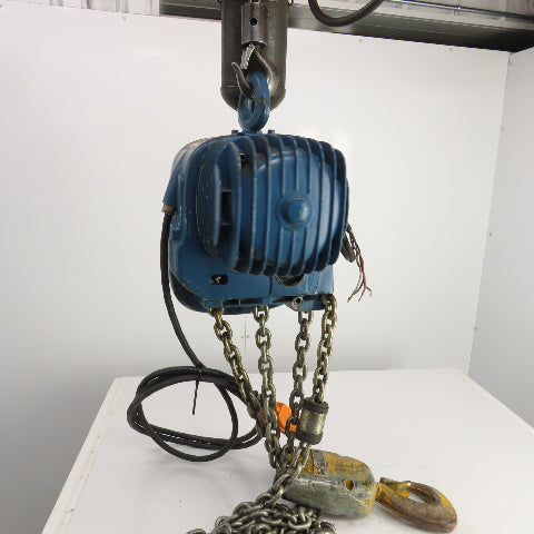 Demag PK10N 2000LBS 1 Ton Electric Chain Hoist 15' Lift 12.5FPM 230/460V 3PH