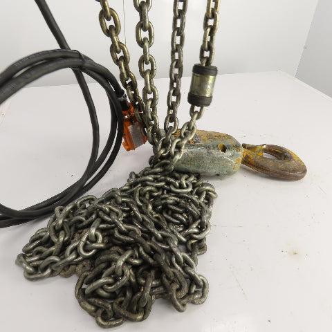 Demag PK10N 2000LBS 1 Ton Electric Chain Hoist 15' Lift 12.5FPM 230/460V 3PH