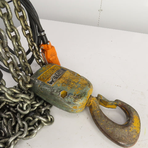 Demag PK10N 2000LBS 1 Ton Electric Chain Hoist 15' Lift 12.5FPM 230/460V 3PH