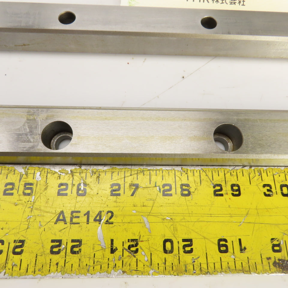 THK 3HR3065UU+830LSP Linear Guide Rails 830mm L x 18mm W x 27mm H Lot Of 2