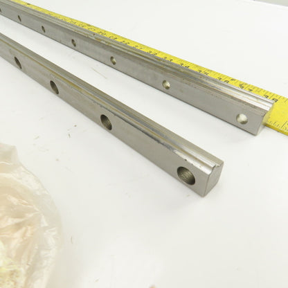 THK 3HR3065UU+830LSP Linear Guide Rails 830mm L x 18mm W x 27mm H Lot Of 2