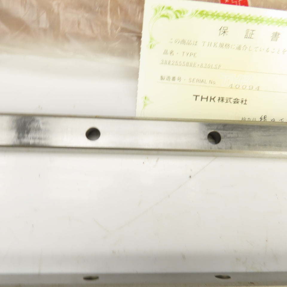 THK 3HR3065UU+830LSP Linear Guide Rails 830mm L x 18mm W x 27mm H Lot Of 2
