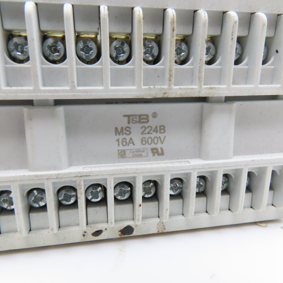 Thomas Betts MS 224B SH 724 MV 24 Position Connector Insert And Hood Side Entry