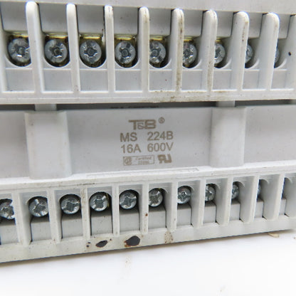 Thomas Betts MS 224B SH 724 MV 24 Position Connector Insert And Hood Side Entry
