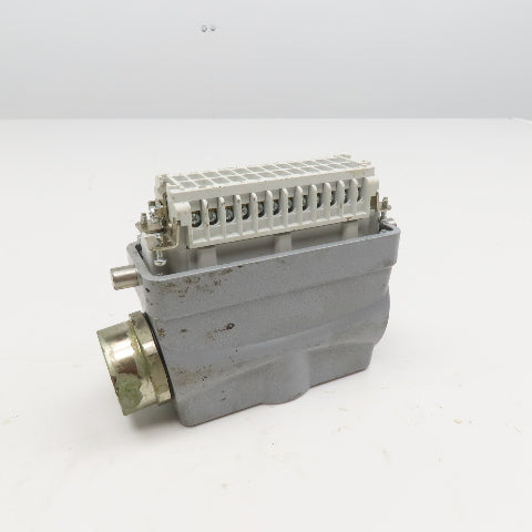 Thomas Betts MS 224B SH 724 MV 24 Position Connector Insert And Hood Side Entry