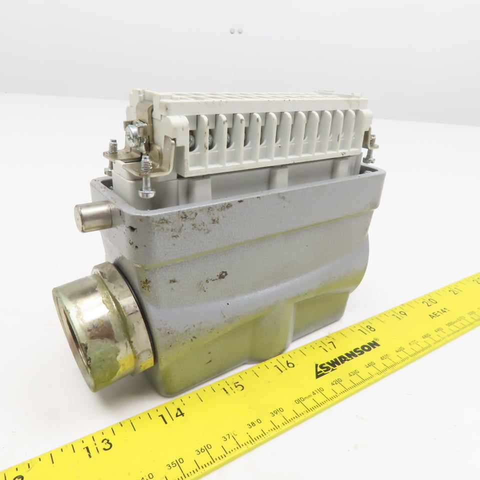 Thomas Betts MS 224B SH 724 MV 24 Position Connector Insert And Hood Side Entry