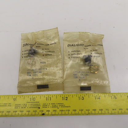 Dialight 177-8430-09-503 Incandescent Indicator Socket 75W 125V Lot Of 2