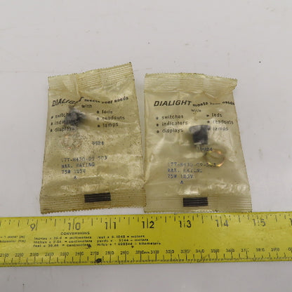 Dialight 177-8430-09-503 Incandescent Indicator Socket 75W 125V Lot Of 2