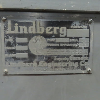 Lindberg 152418 EL Tempering Oven 230V 3 Ph No controls