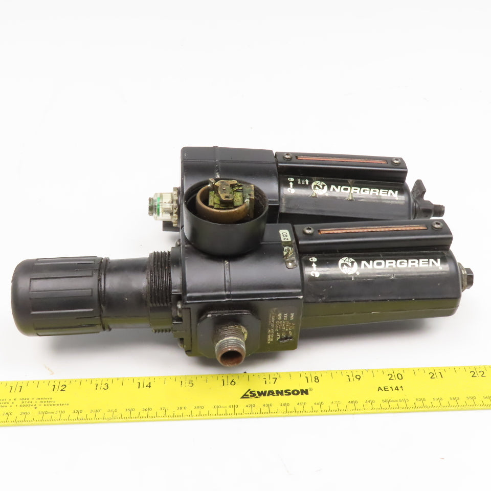 Excelon B74G-3AK-AD3-RMN 3/8" Compressed Air Filter Regulator Lubricator FRL