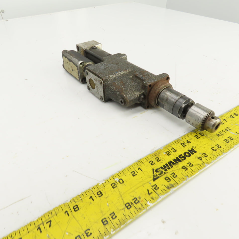 Air Driven Pneumatic Drill/Tapping Head 1/2" Stroke Jacobs 1BA 3/8-24 THD 0-1/4"