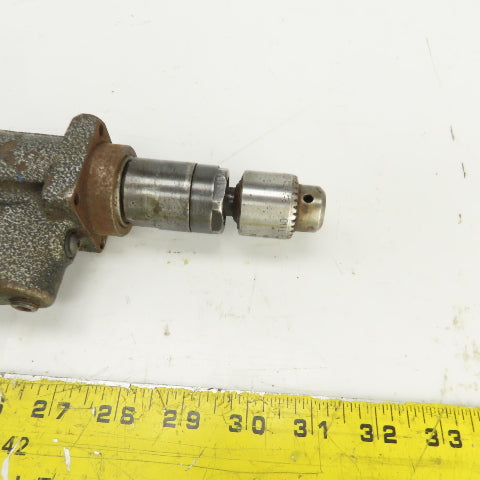 Air Driven Pneumatic Drill/Tapping Head 1/2" Stroke Jacobs 1BA 3/8-24 THD 0-1/4"