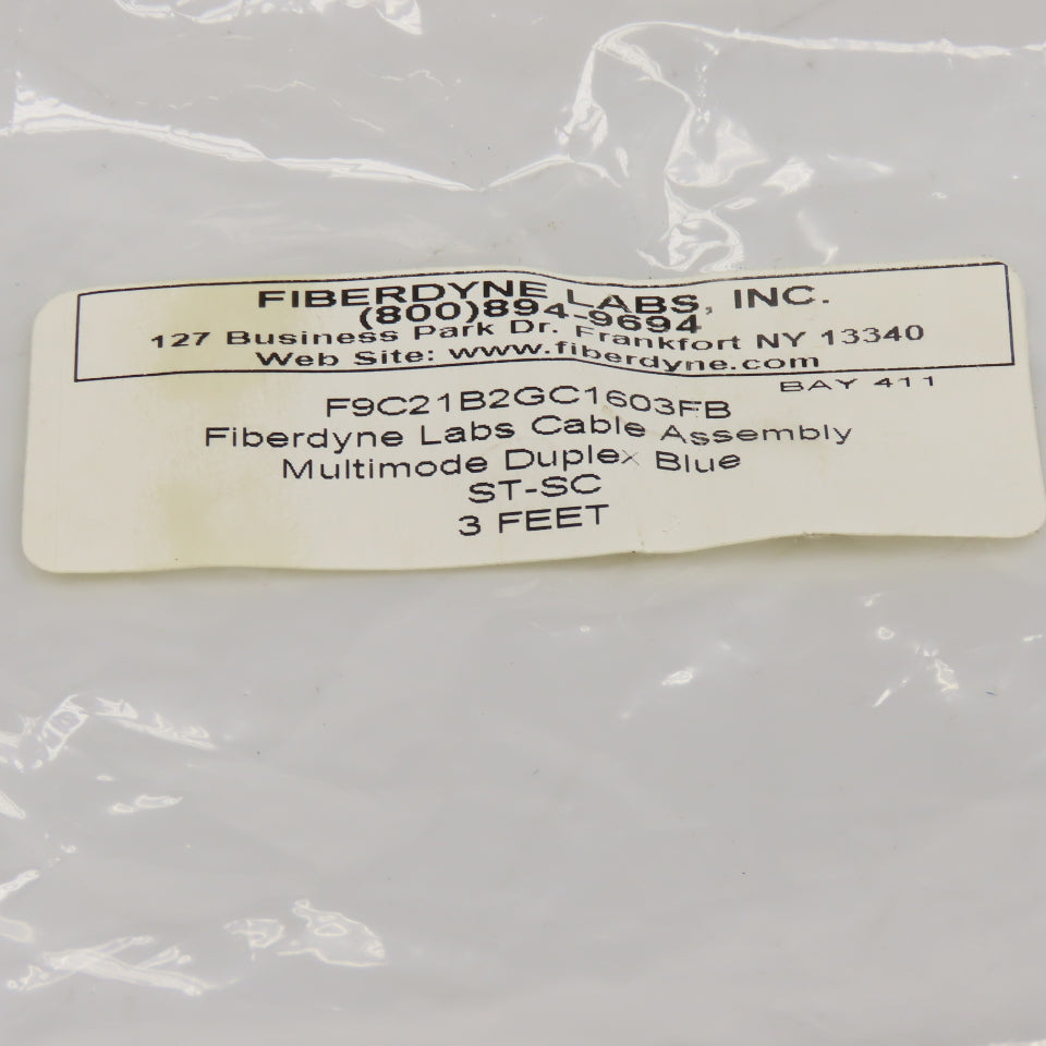 Fiberdyne Labs F9C21B2GC1603FB Multimode Duplex ST-SC 3'