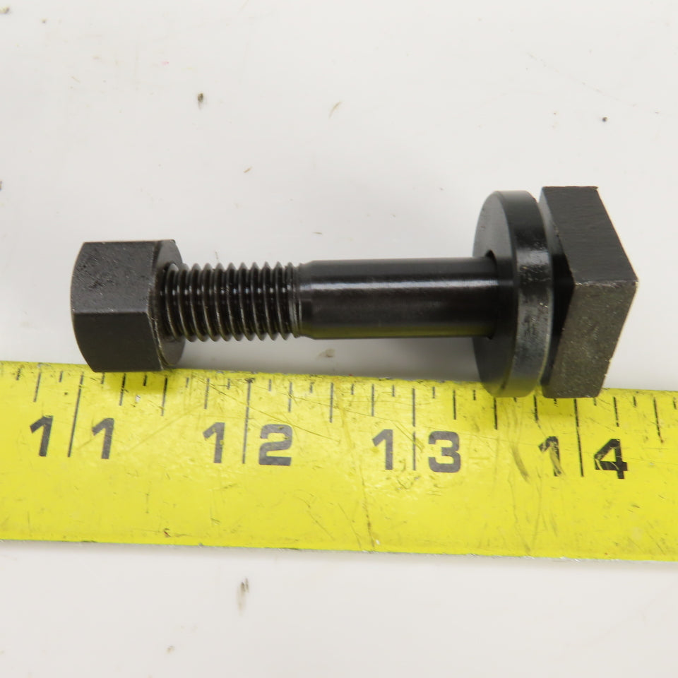 7/8" Square Hex Head Bolt 1/2-13 TPI W/Nut 2-5/8" OAL Lot Of 2