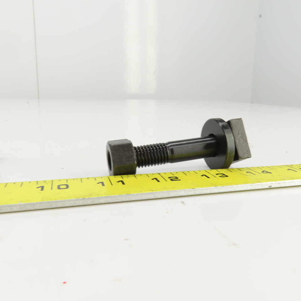 7/8" Square Hex Head Bolt 1/2-13 TPI W/Nut 2-5/8" OAL Lot Of 2
