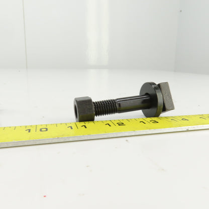 7/8" Square Hex Head Bolt 1/2-13 TPI W/Nut 2-5/8" OAL Lot Of 2