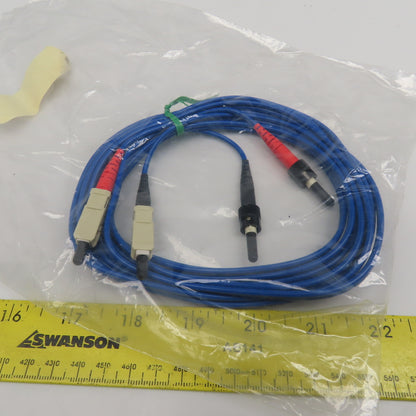 Fiberdyne Labs F1C21B2SC1603M-B Siecor FDDI Plus Duplex Cable 3 Meter