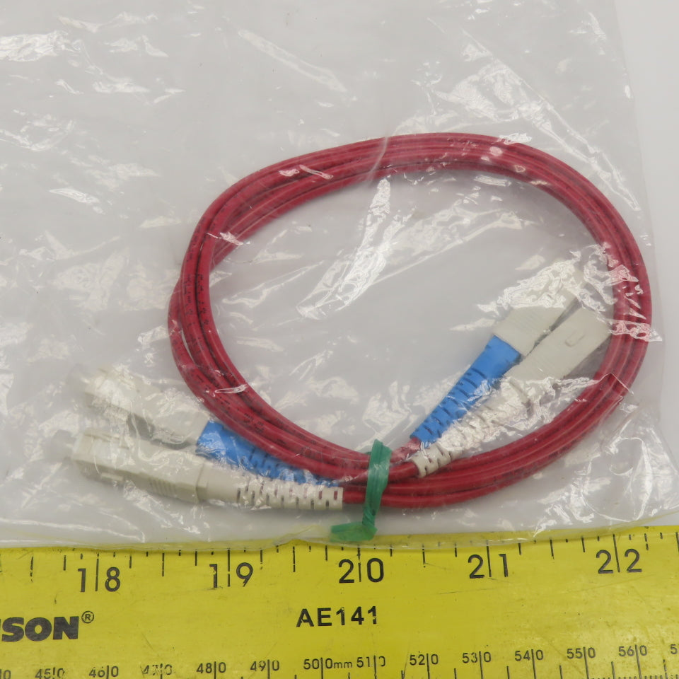 Fiberdyne Labs F9C21B2GC6603FR Multimode Duplex Red Cable Assembly SC-SC 2'