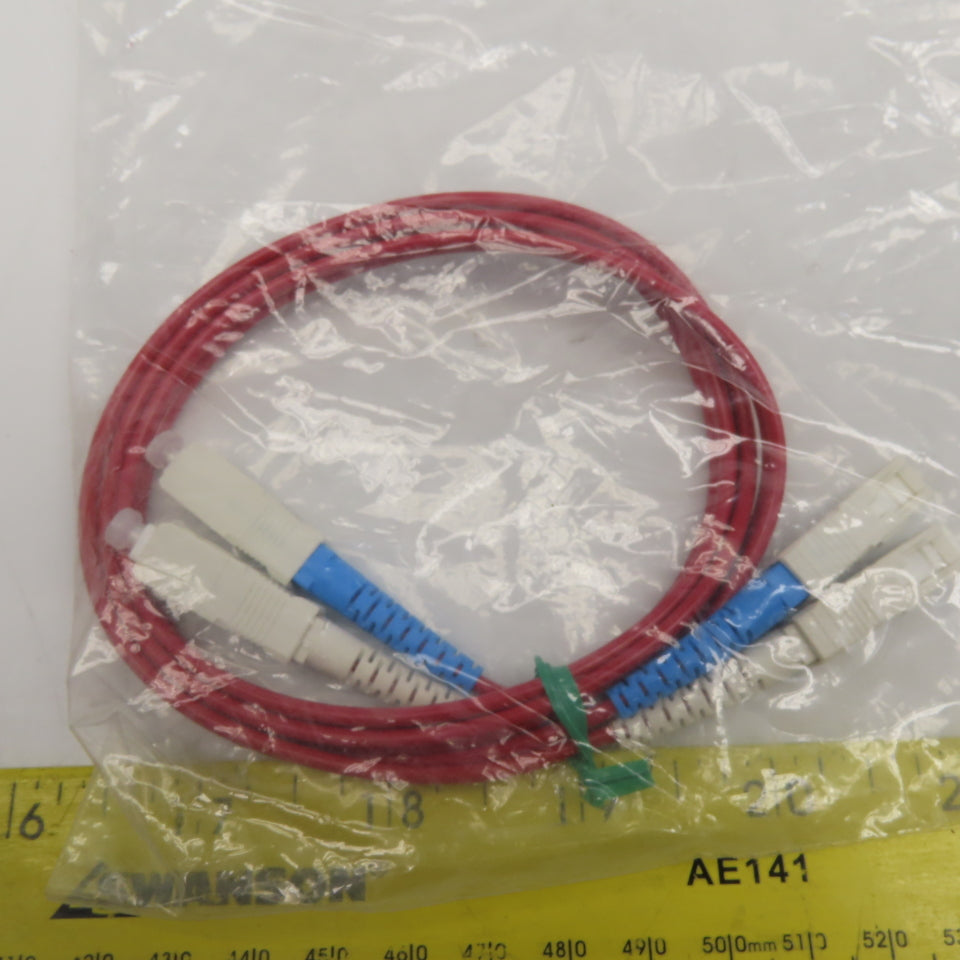 Fiberdyne Labs F9C21B2GC6603FR Multimode Duplex Red Cable Assembly SC-SC 2'