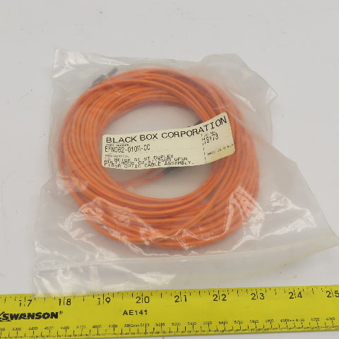 Black Box EFN062-010M-CC Multimode Fiber Optic Cable ST-ST Duplex 10 Meter