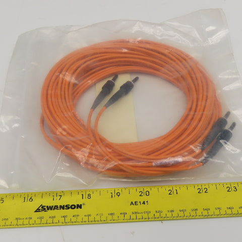 Black Box EFN062-010M-CC Multimode Fiber Optic Cable ST-ST Duplex 10 Meter