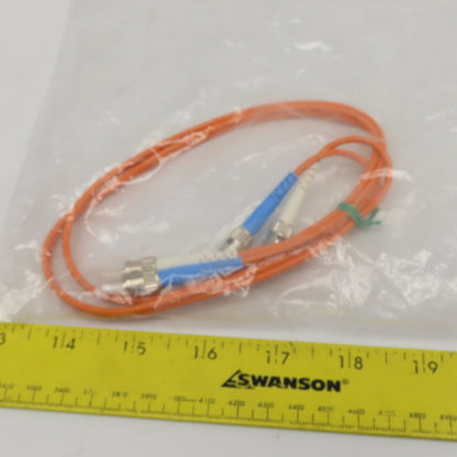 Fiberdyne F9C21B2GC1103F Multimode Duplex Fiber Optic Cable ST-ST 3'