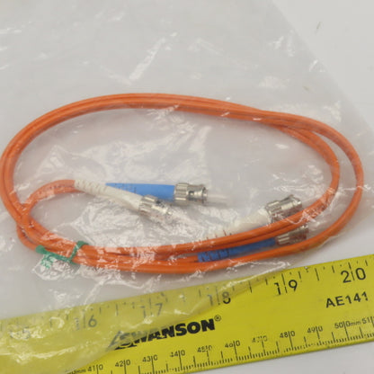 Fiberdyne F9C21B2GC1103F Multimode Duplex Fiber Optic Cable ST-ST 3'